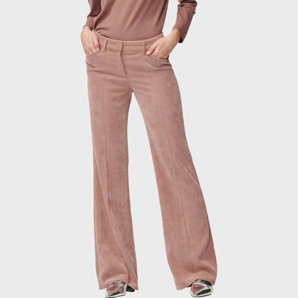 Luisa Cerano Pink Corduroy Bootcut Pants
